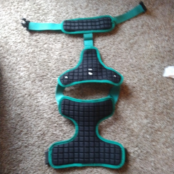Large turquoise dog harness - Picture 3 of 6